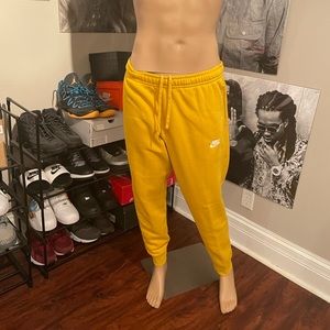 Nike yellow sweatpants